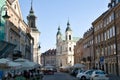 Old town street with Church